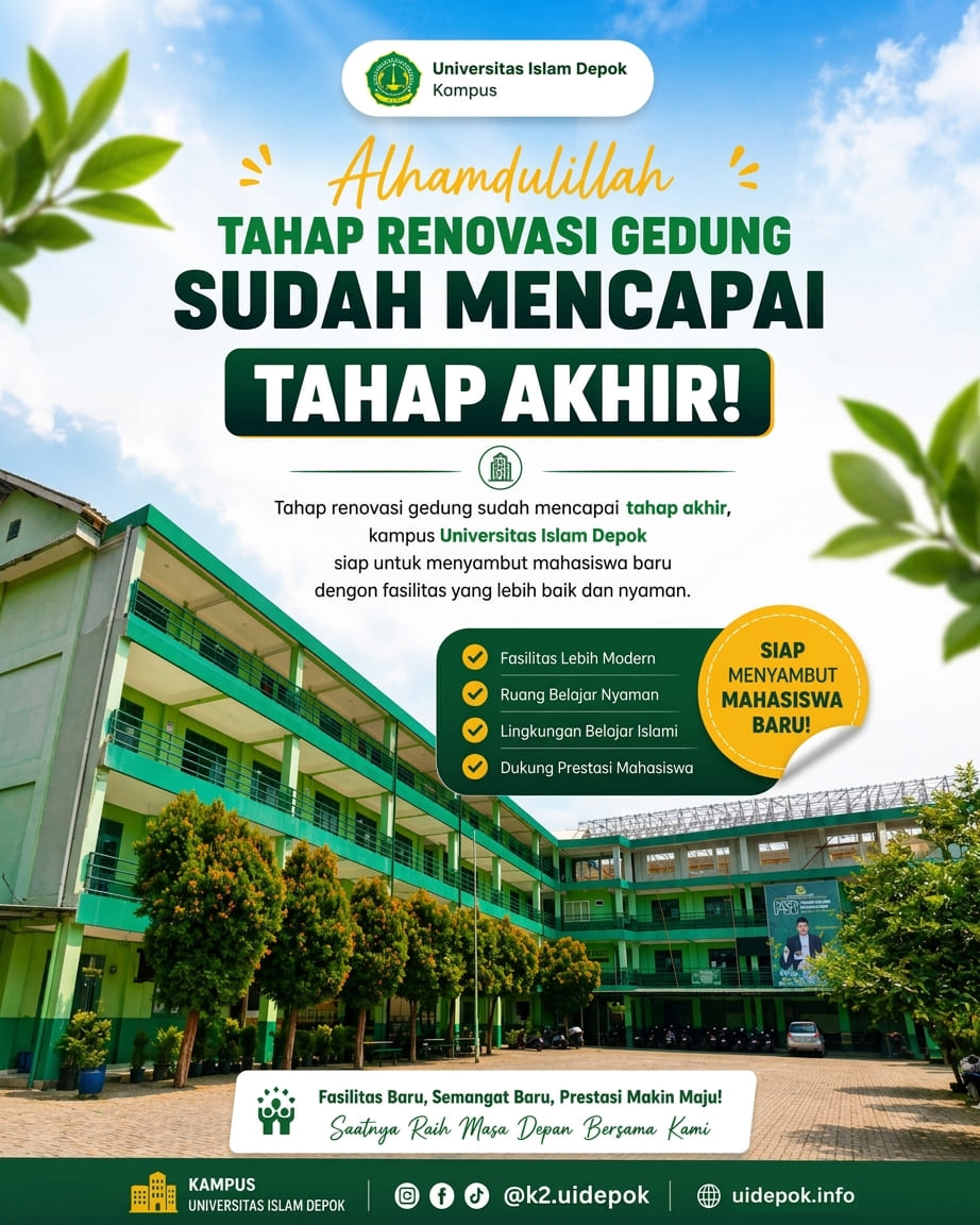 Tahap Renovasi Gedung Kampus Universitas Islam Depok