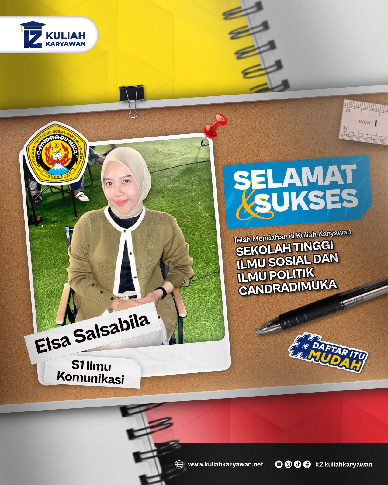Daftar Kuliah Kelas Online Di Kampus Stisipol Candradimuka Palembang