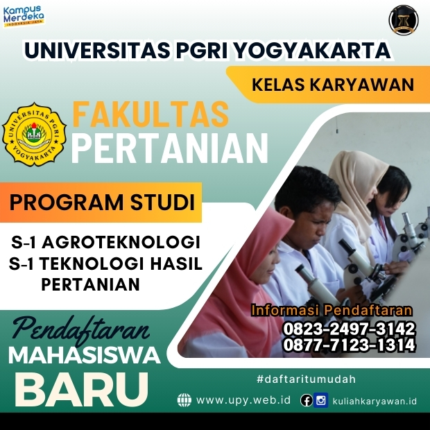 Fakultas Pertanian di Universitas PGRI Yogyakarta