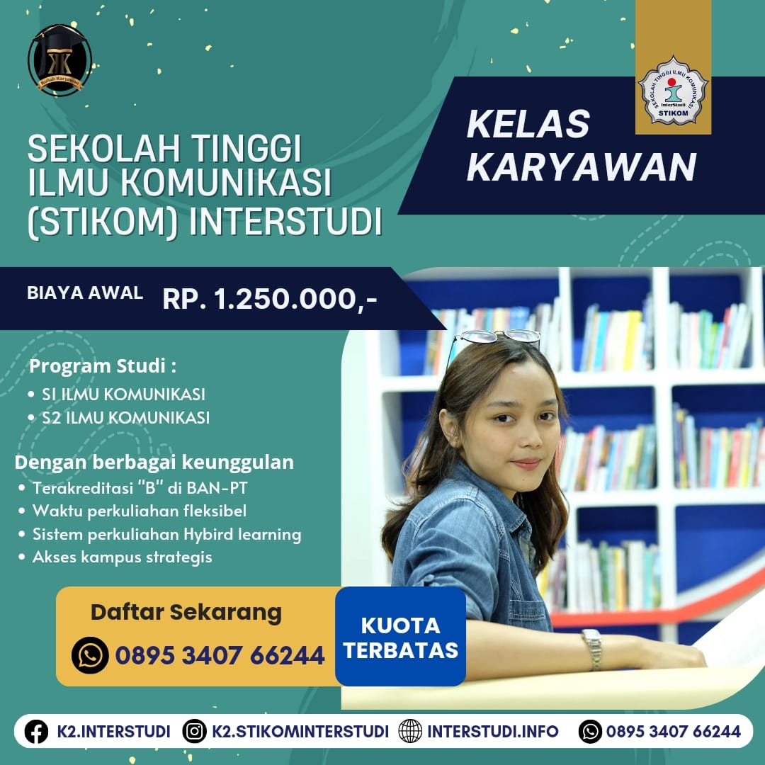 Biaya Kuliah PascaSarjana (S2) Kelas Karyawan InterStudi