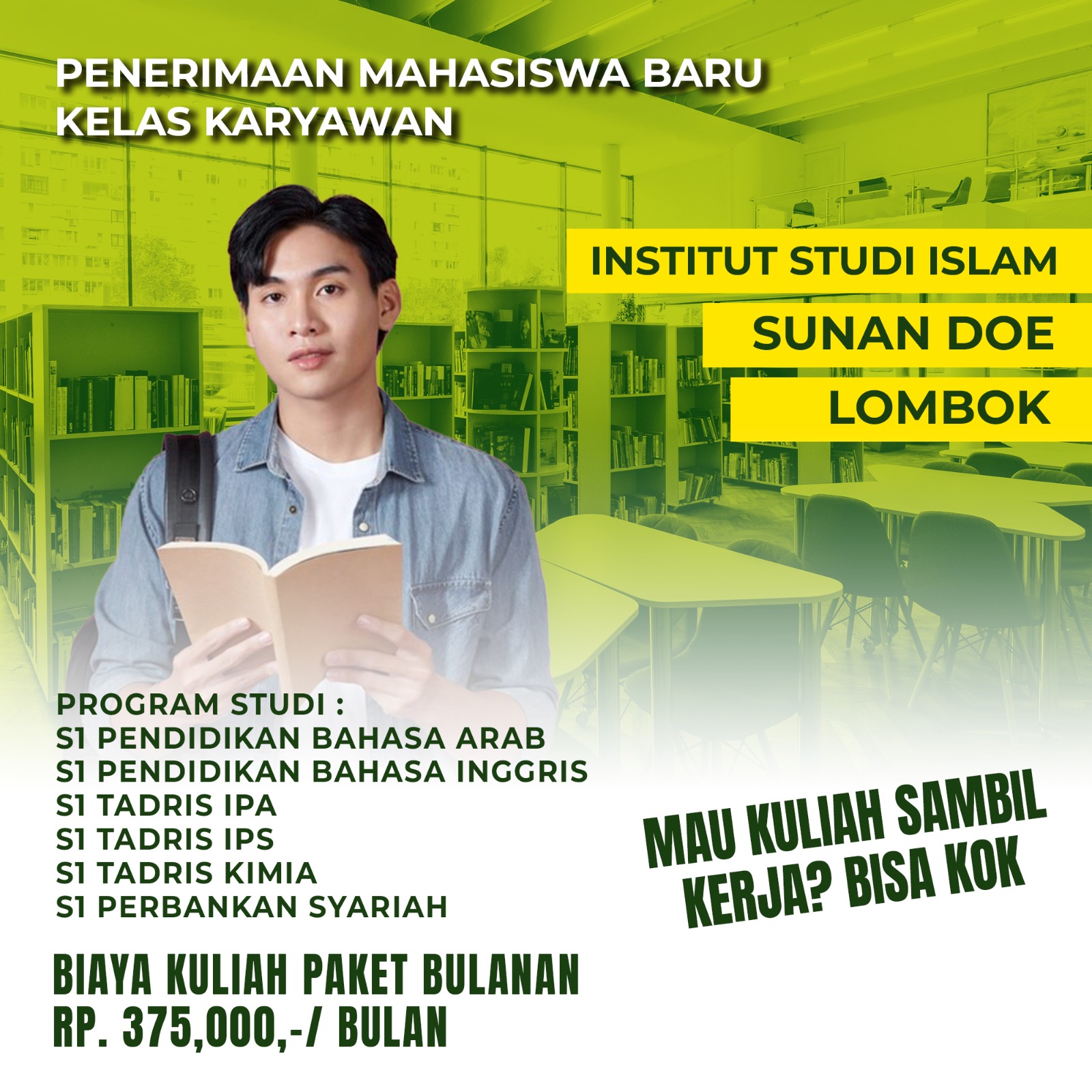 Jadwal Kuliah Kelas Karyawan dan Jurusan di kampus Institut Studi Islam Sunan Doe