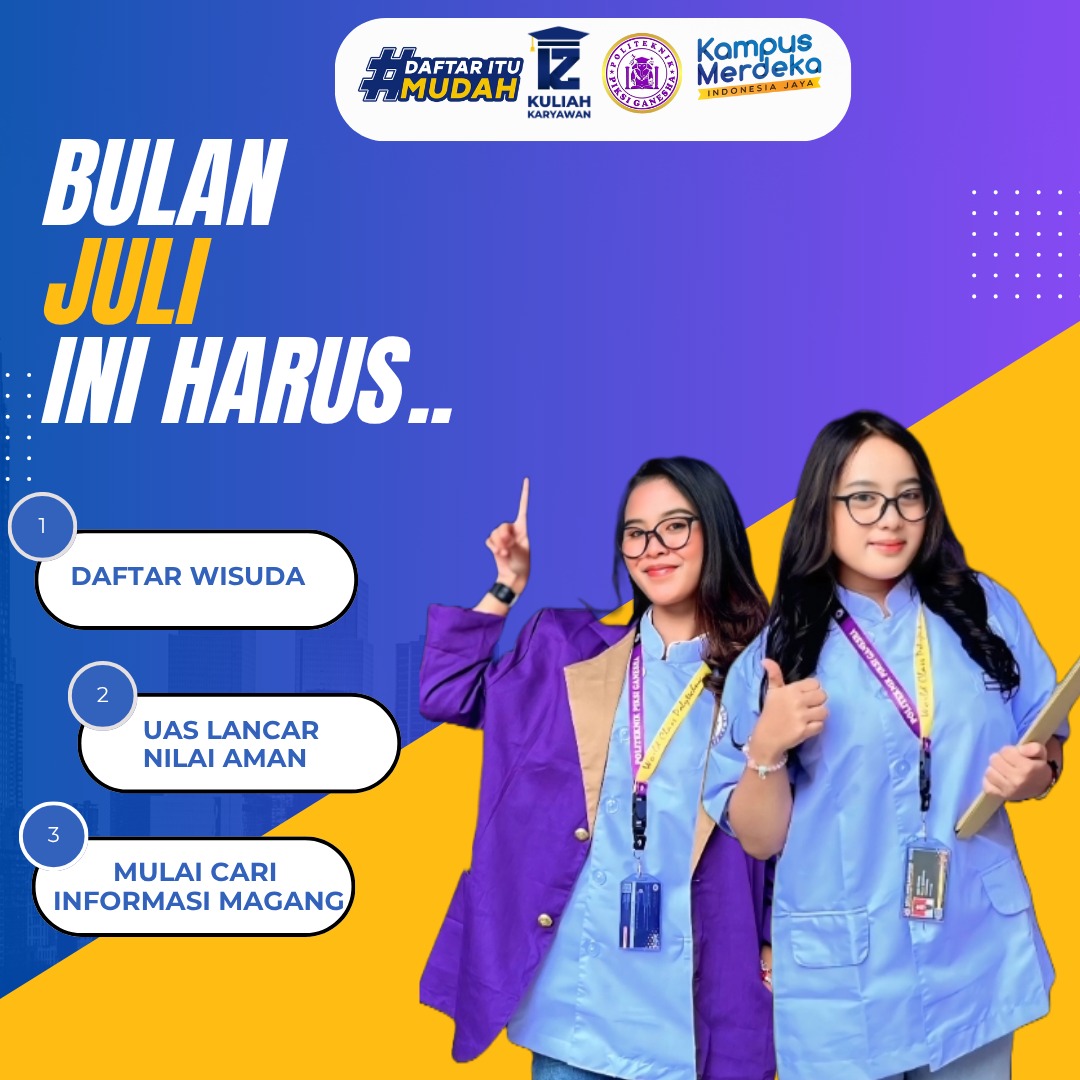 Pendaftaran Mahasiswa Baru Bulan Juli-Agustus. Kuota Terbatas.