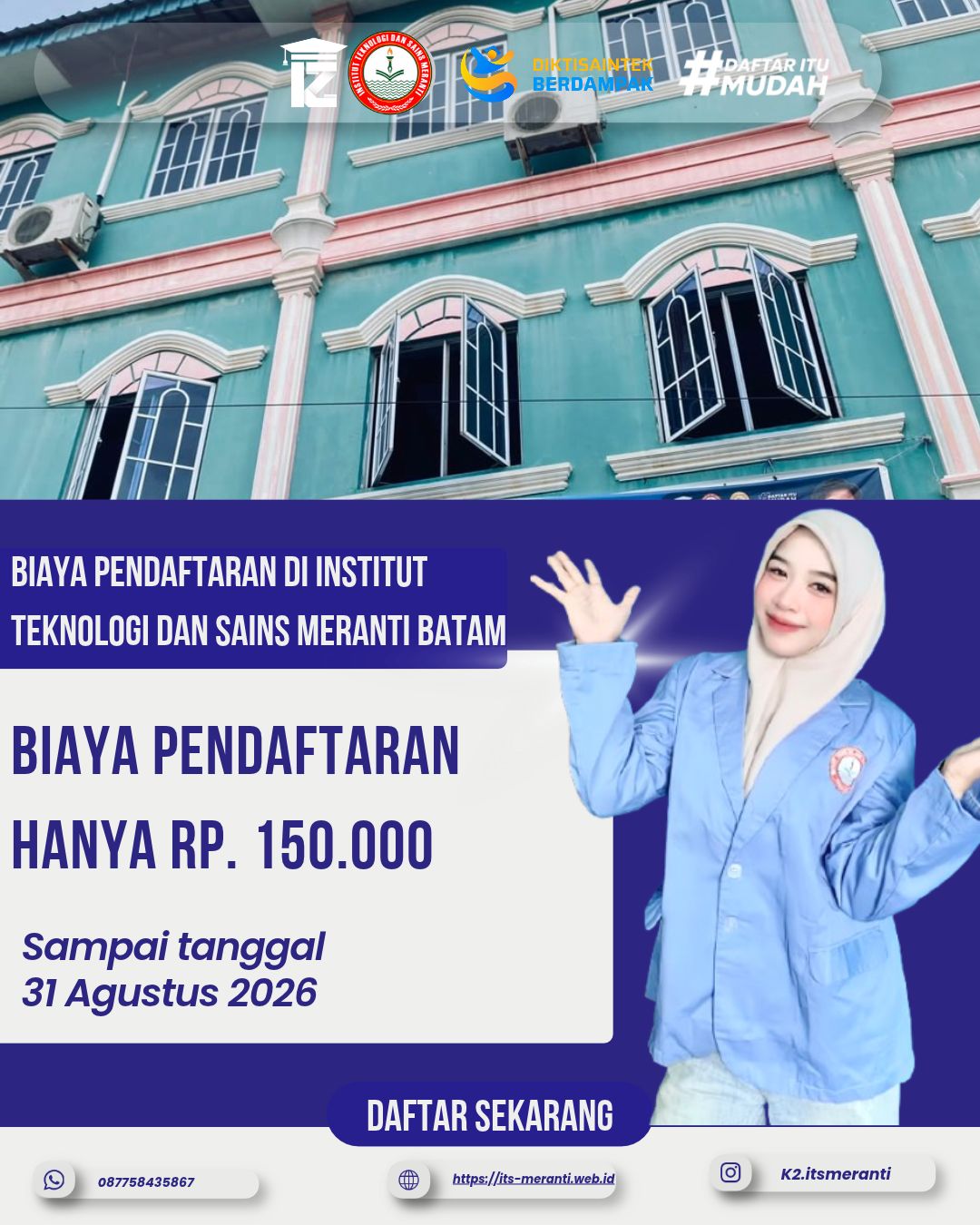 Biaya Pendaftaran Di Insitut Teknologi Sains Meranti Batam