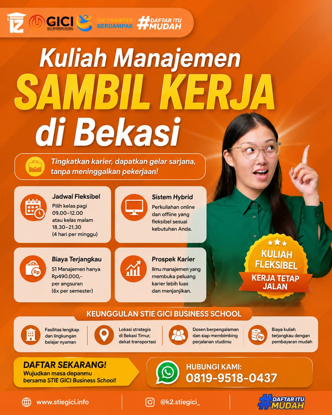Kuliah Manajemen Sambil Kerja di Bekasi