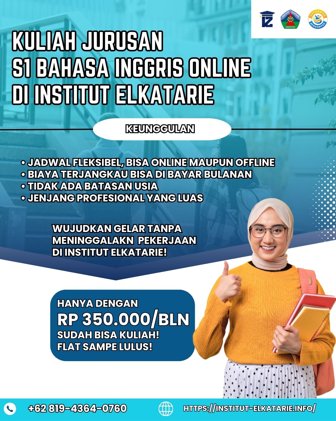 Kuliah Jurusan S1 Pendidikan Bahasa Inggris Bisa Online di Institut ElKatarie