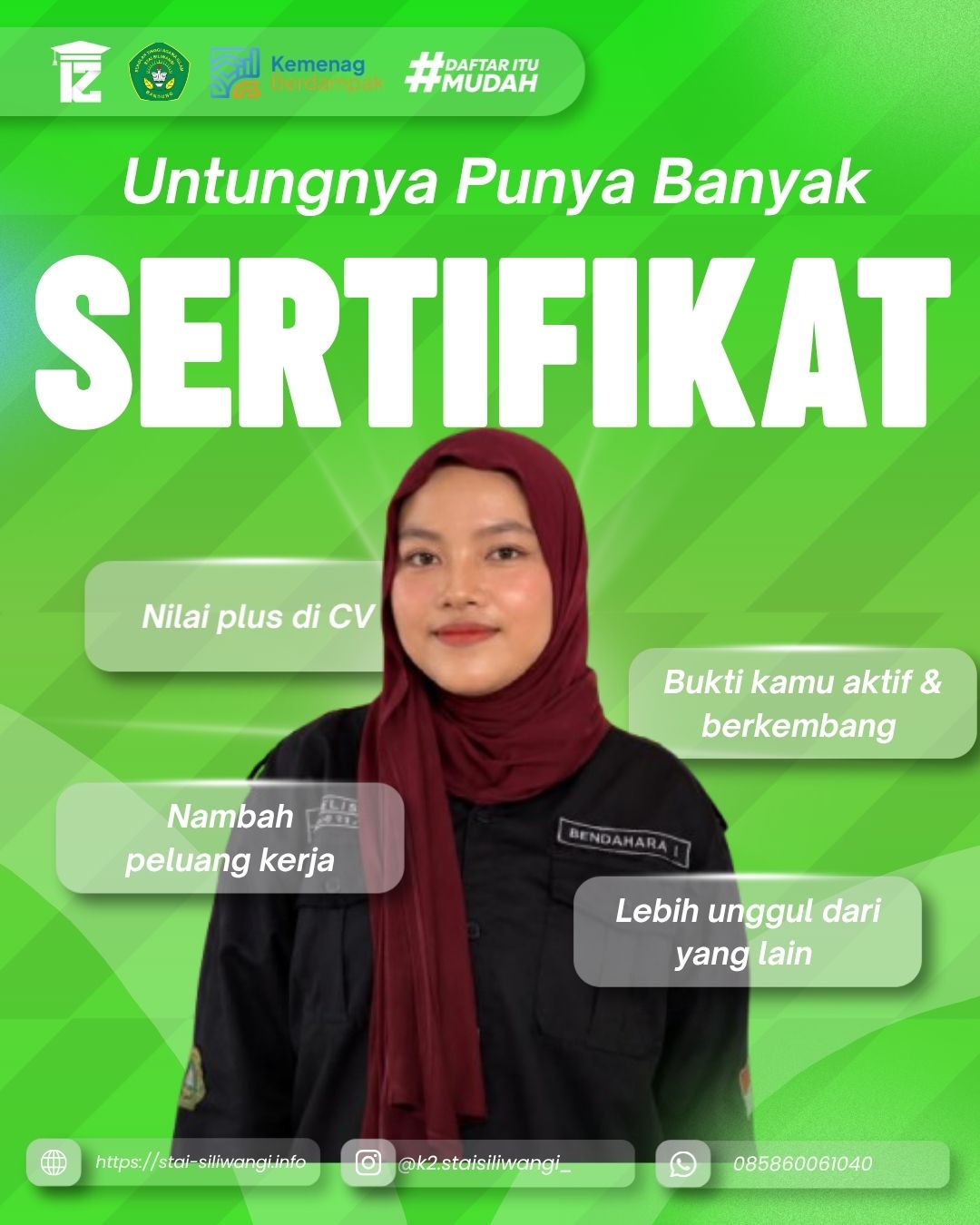 Untungnya Punya Banyak Sertifikat Selama Kuliah di STAI Siliwangi