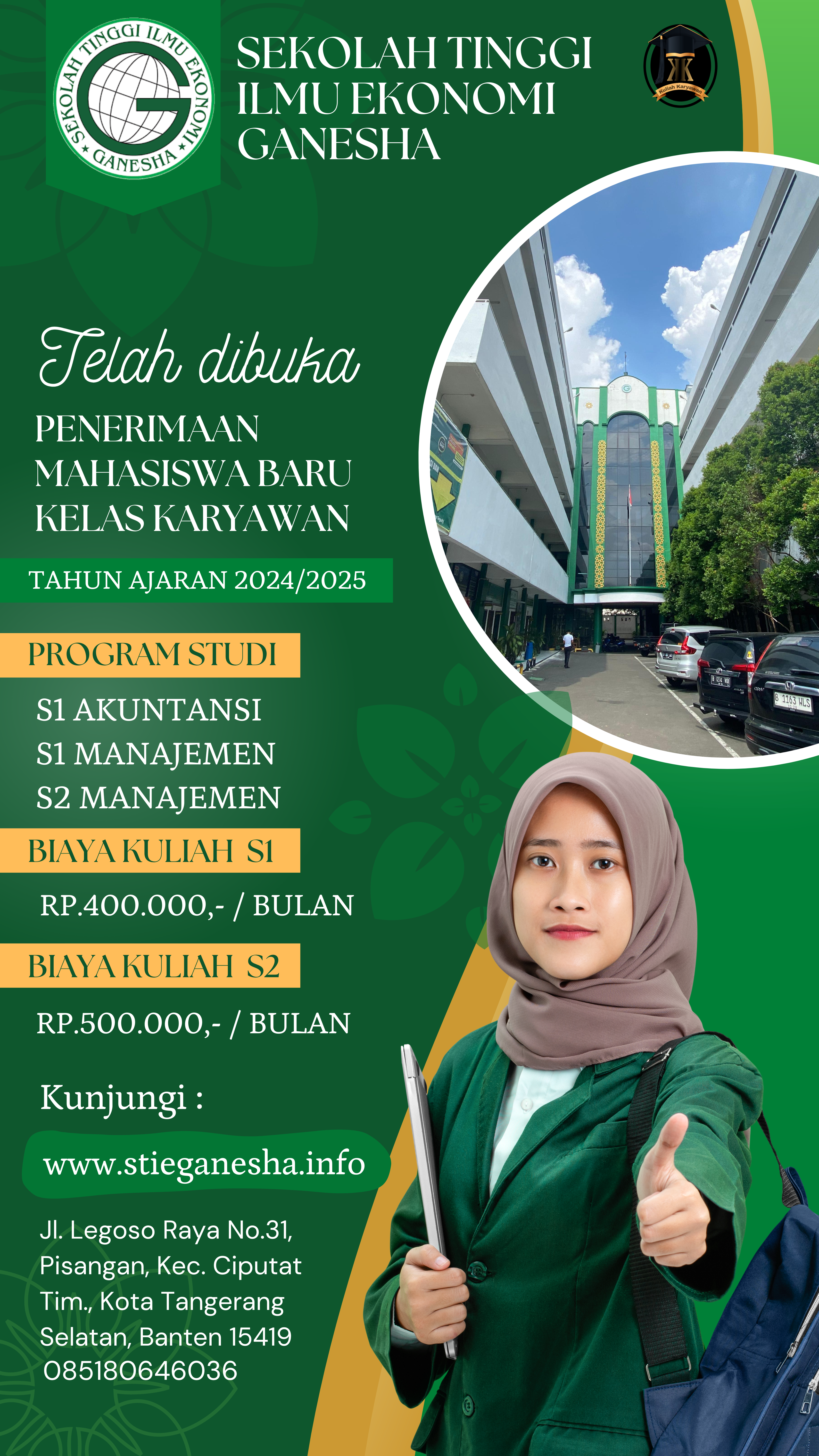 STIE Ganesha Kampus Terbaik di Sekitar Jakarta dan Tangerang Selatan