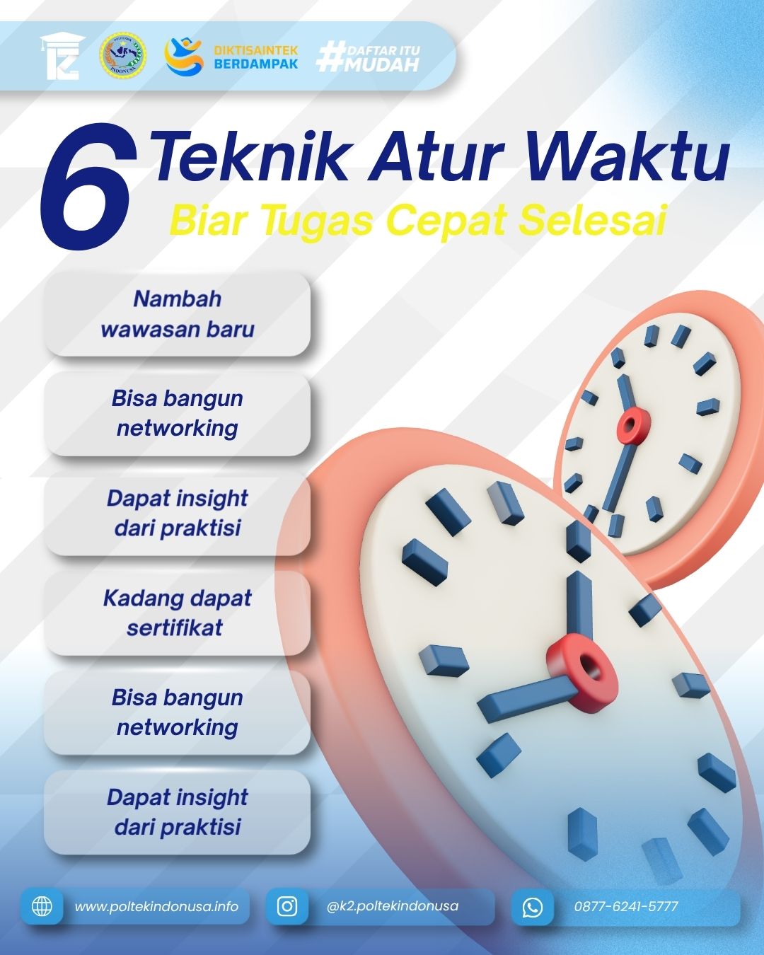 Tips untuk Mahasiswa Baru dalam Mengatur Manajemen Waktu