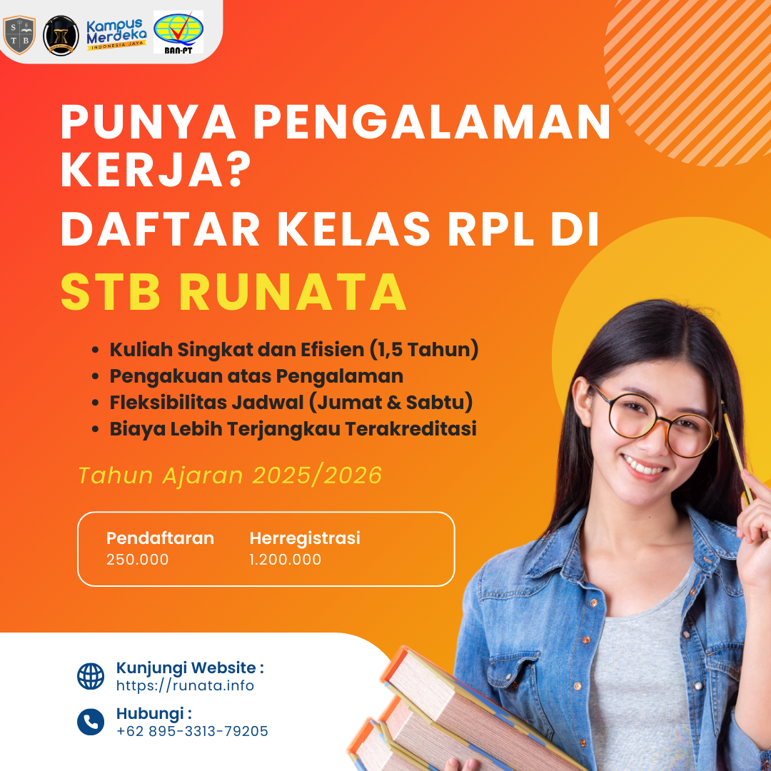 Ubah Pengalaman Kerjamu Menjadi Satuan Kredit Semester di STB Runata