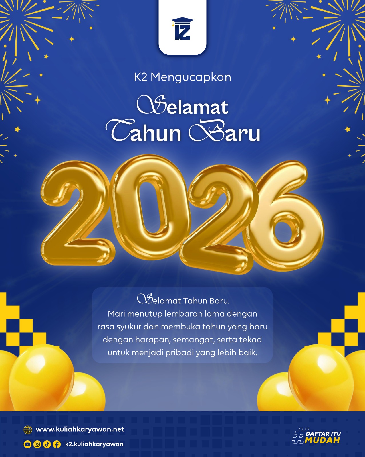 Selamat Tahun Baru 2026 Awali Tahun dengan Semangat Baru