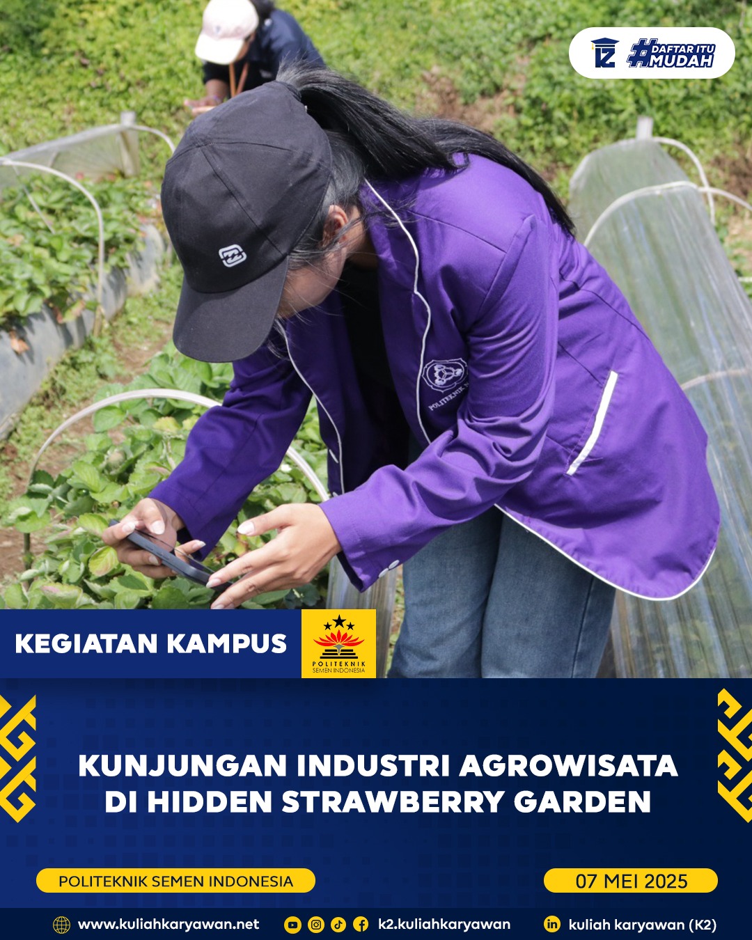 Kunjungan Industri ke Hidden Strawberry Garden Bedugul