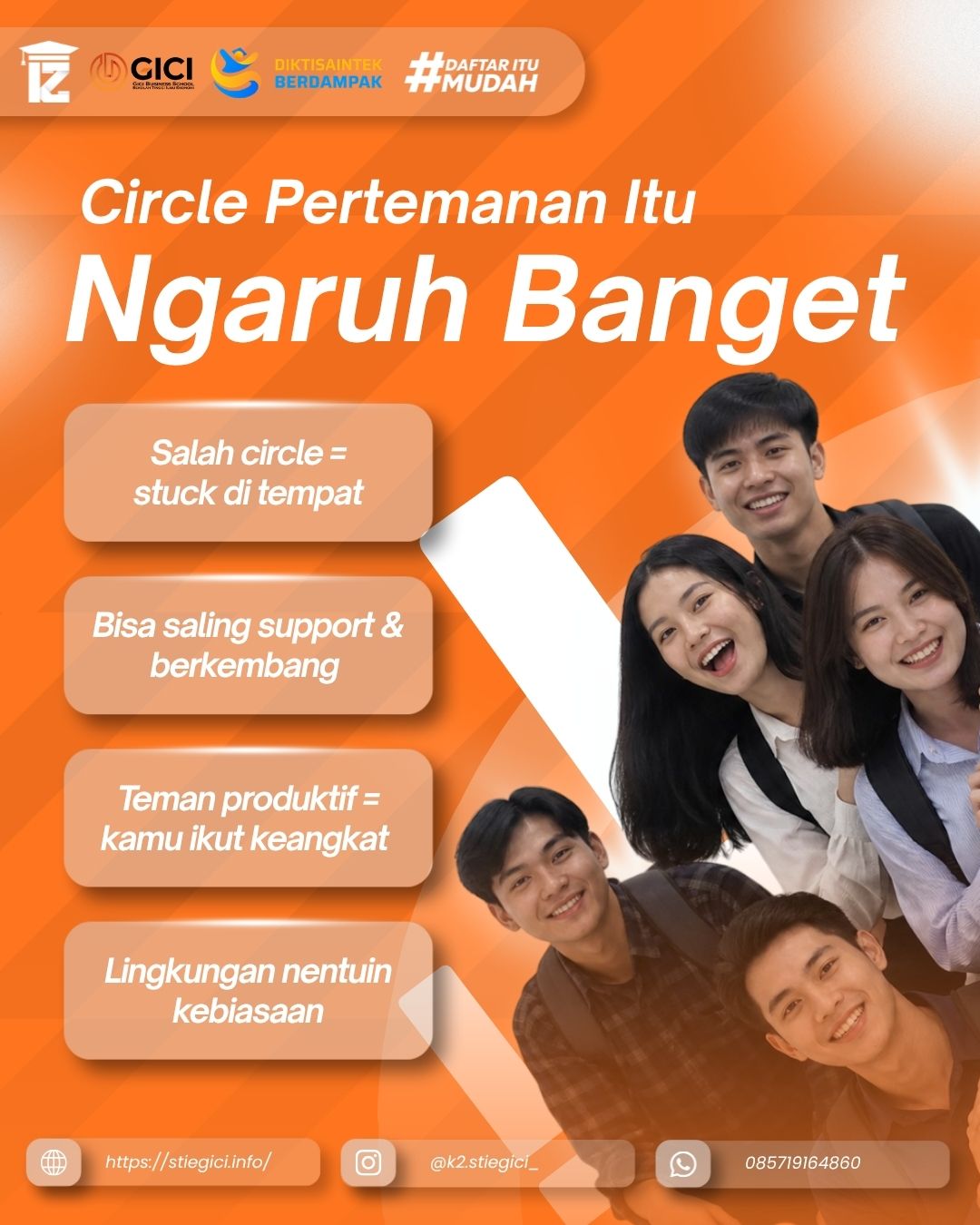 Circle Pertemanan Itu Ngaruh Banget ke Masa Depanmu