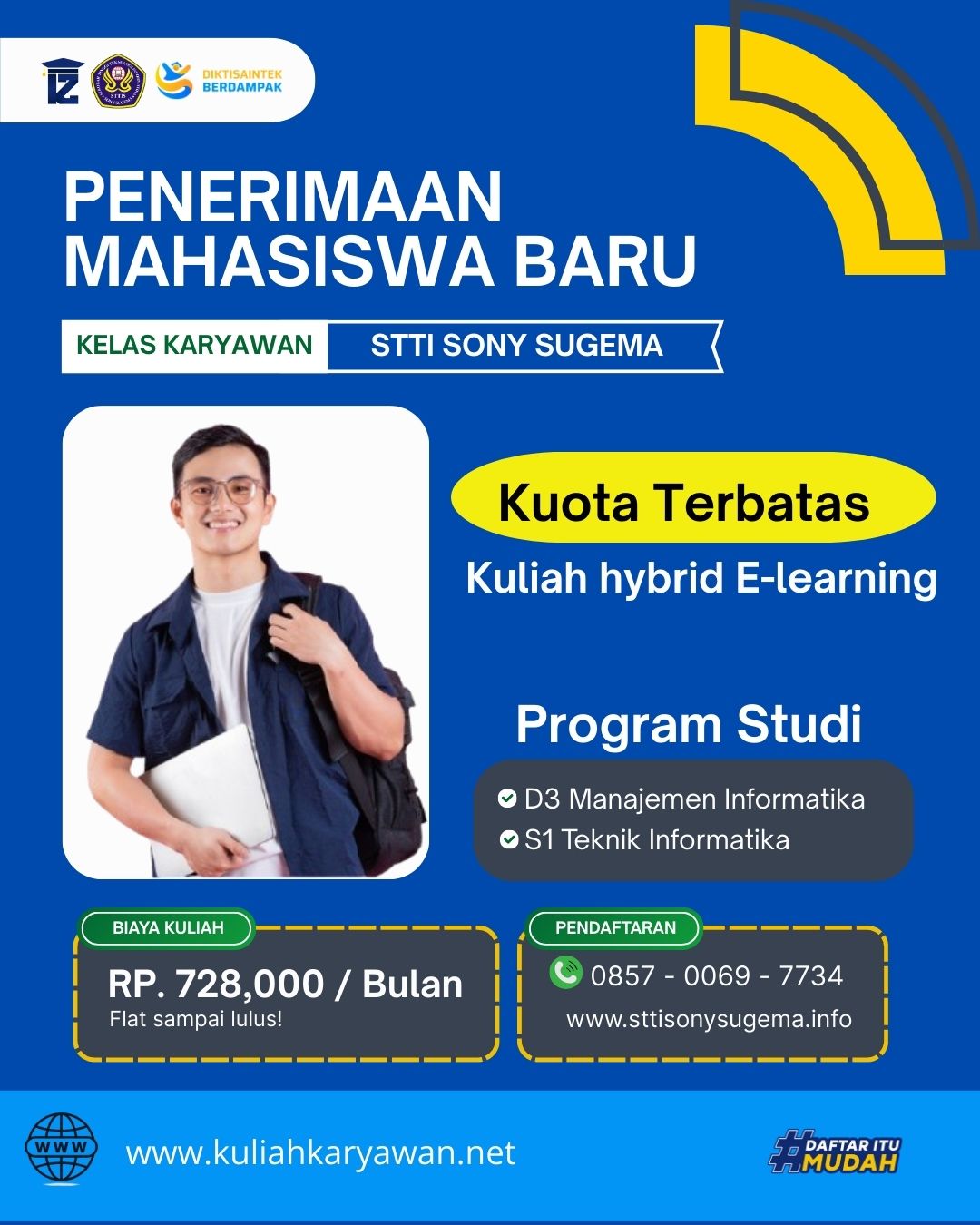 Kuliah Hybrid E-learning Kampus Karawang STTI Sony Sugema
