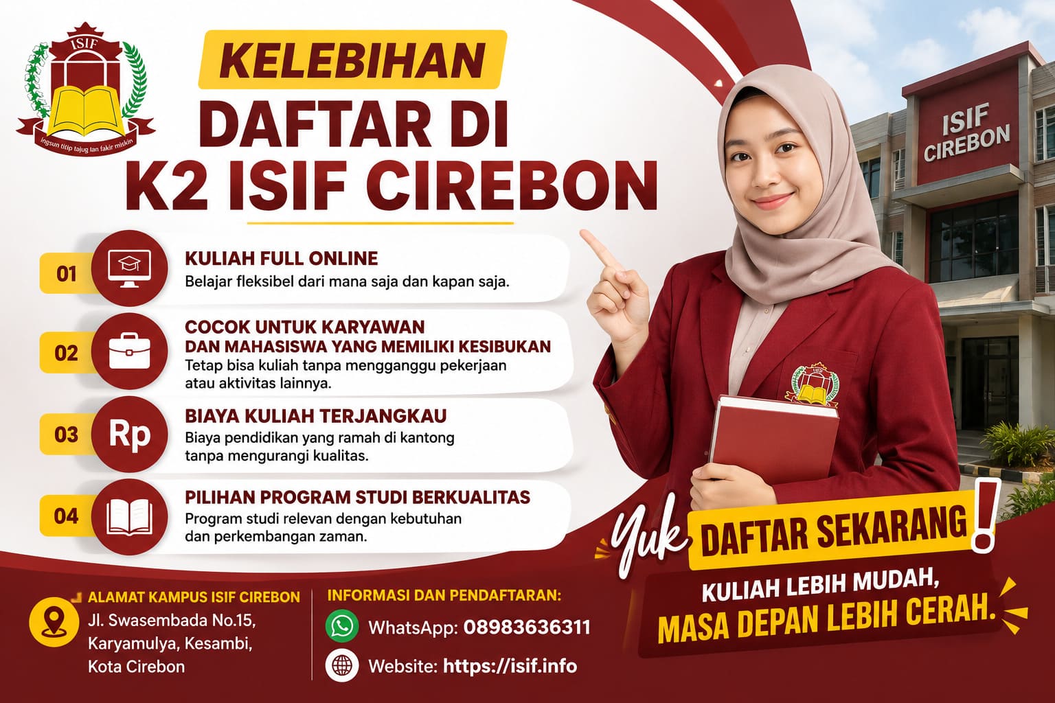 Kelebihan Daftar di K2 ISIF Cirebon