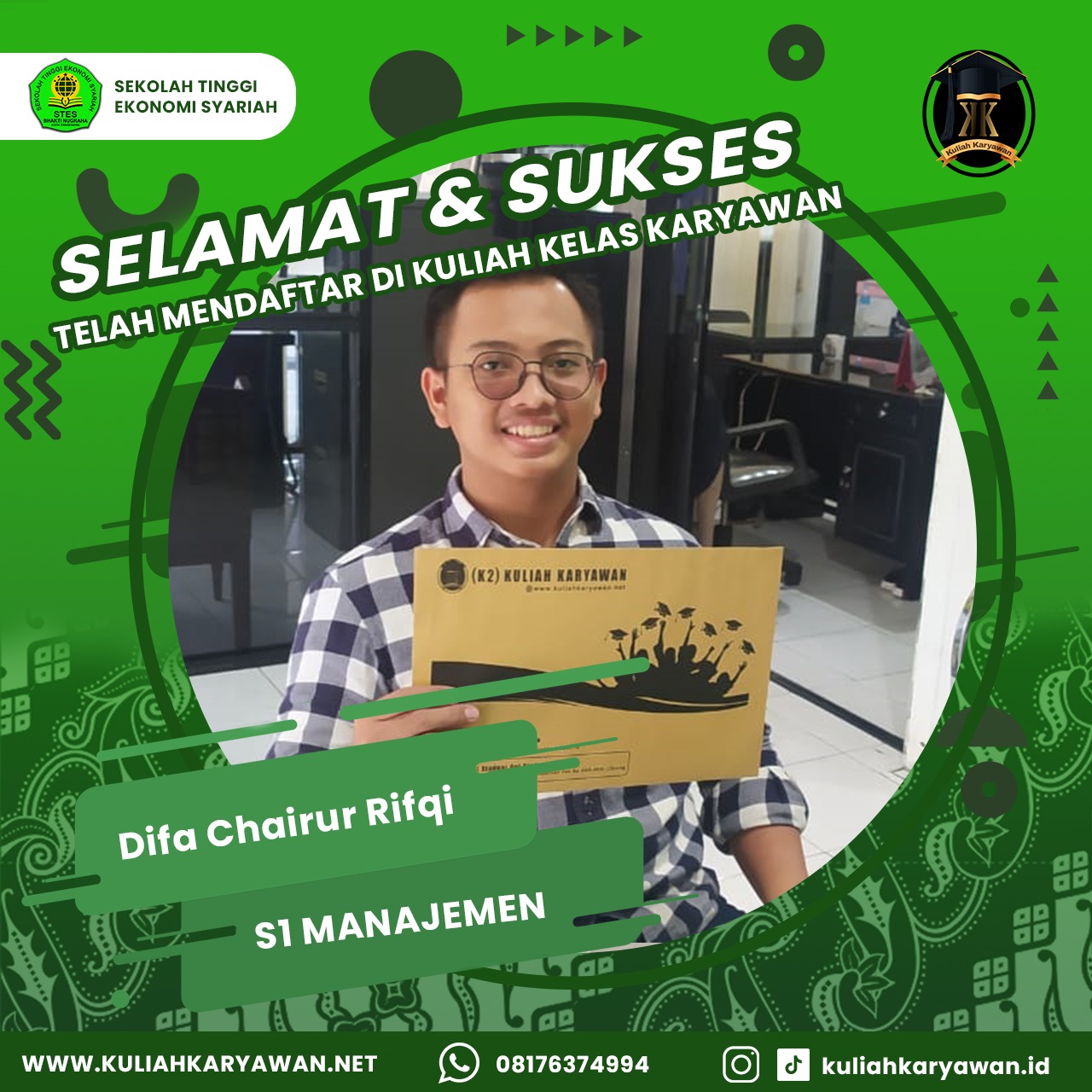 Kuliah Karyawan Sekolah Tinggi Ekonomi Syariah Bhakti Nugraha
