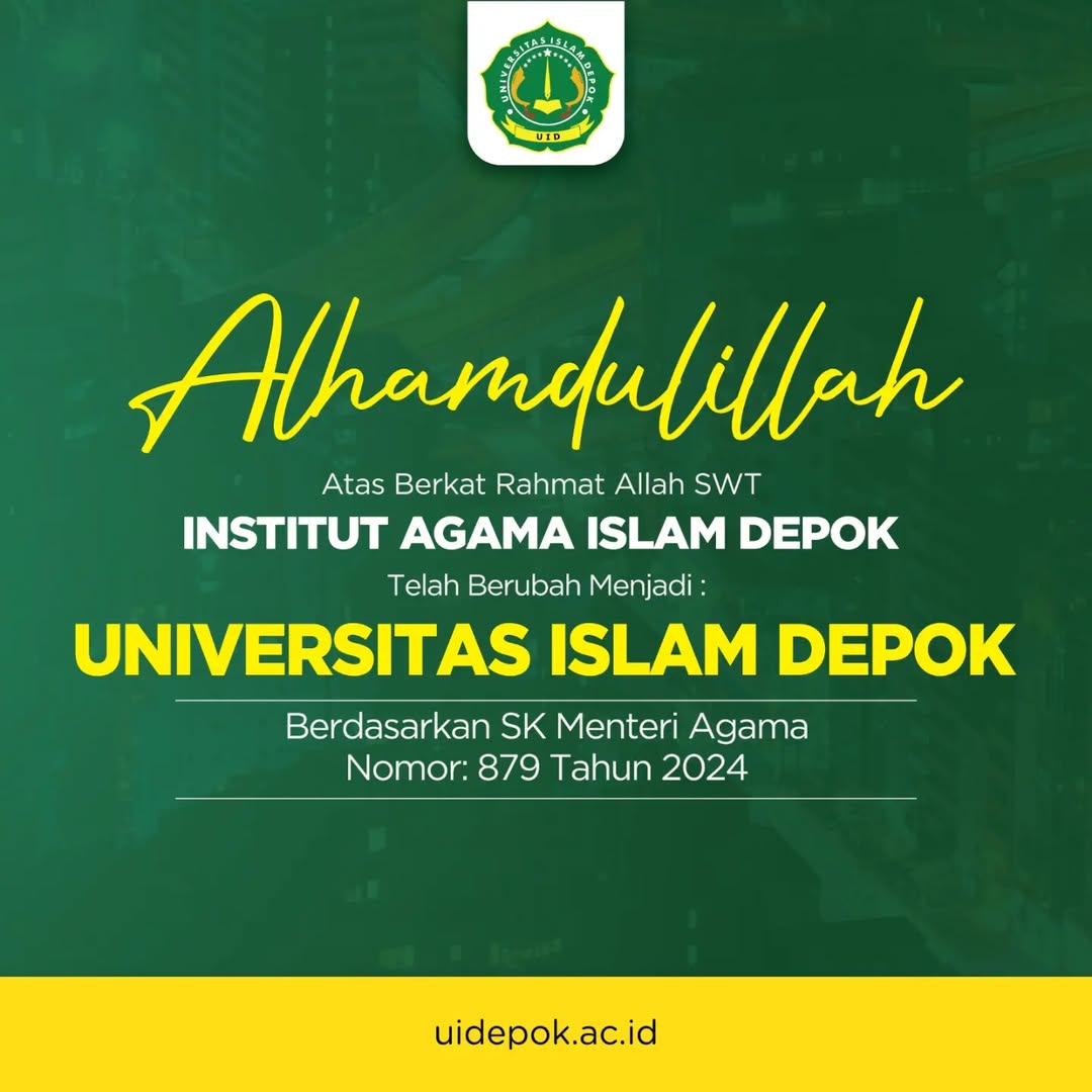 Kampus Institut Agama Islam Depok Resmi Berubah Menjadi Univeristas Islam Depok