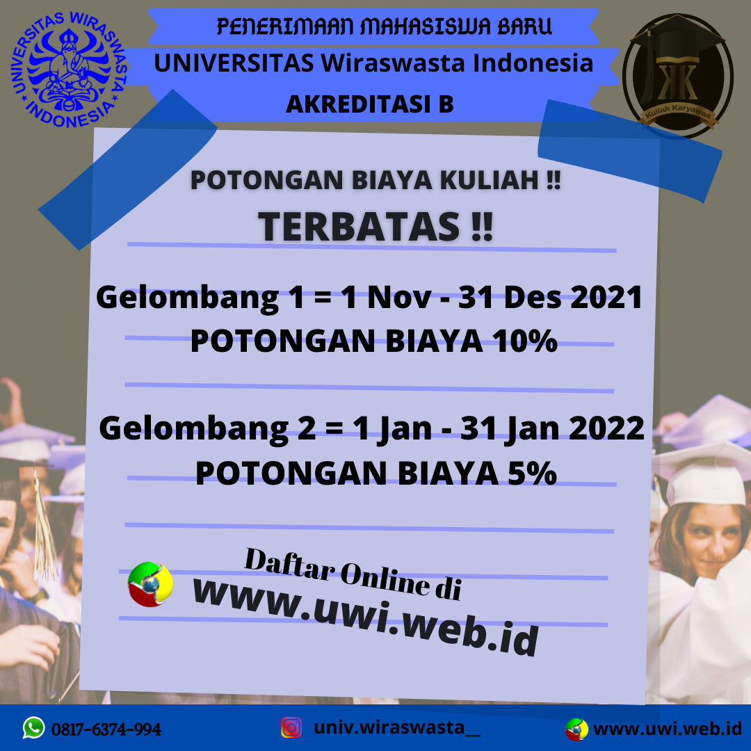 Biaya Kuliah UWI (Universitas Wiraswasta Indonesia)