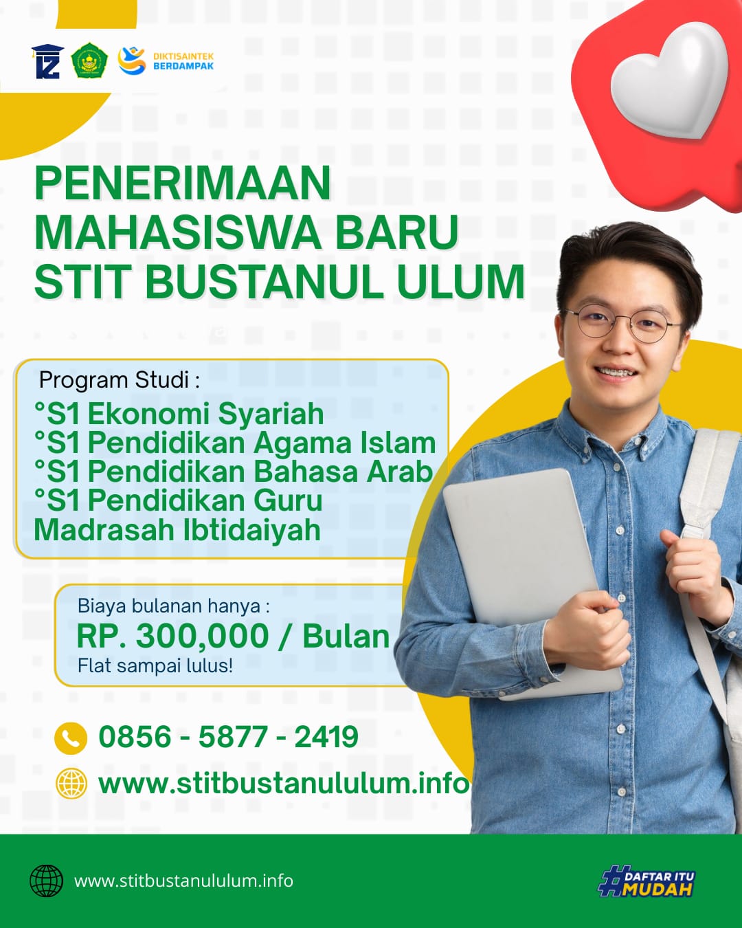 Penerimaan Mahasiswa Baru Kelas Karyawan STIT Bustanul Ulum Lampung