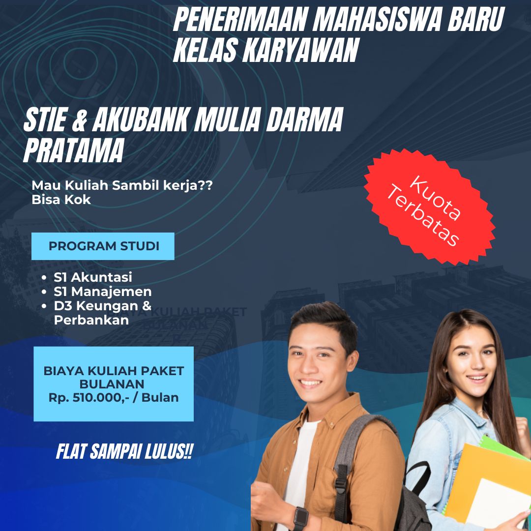 Cicilan Biaya Kuliah Karyawan STIE Mulia Darma Pratama