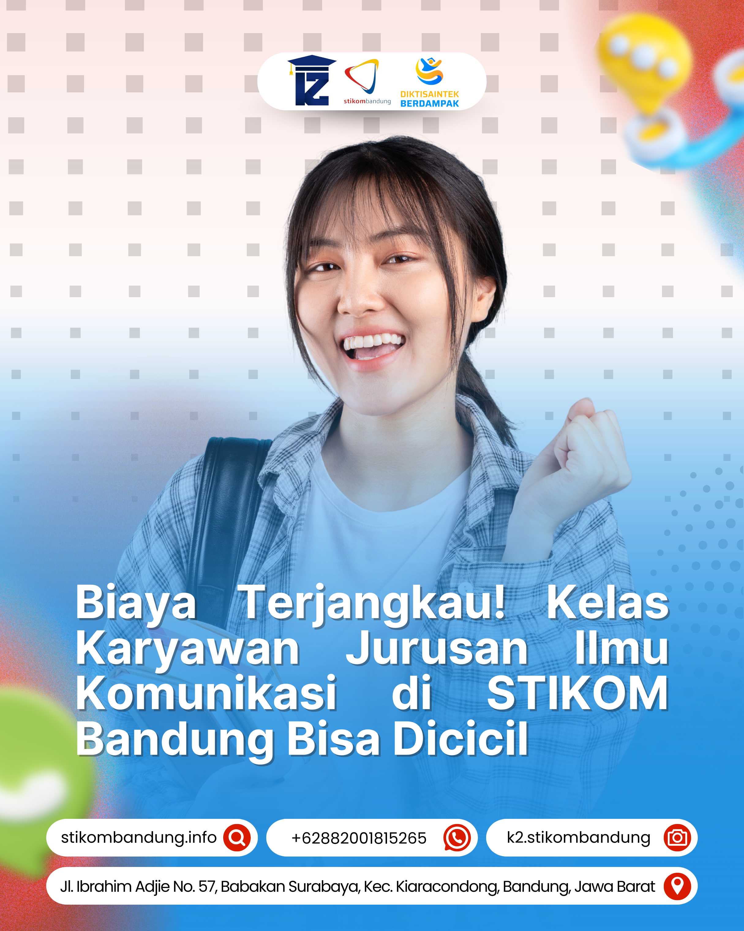 Biaya Terjangkau Kuliah Karyawan Ilmu Komunikasi di STIKOM Bandung Bisa Dicicil