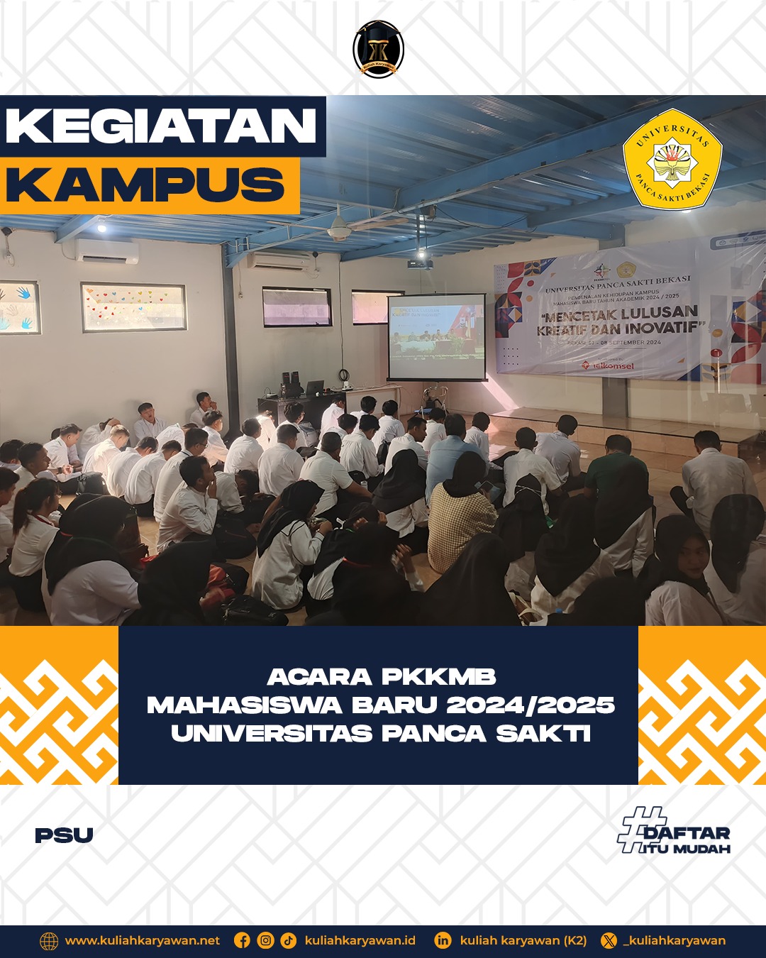 Meriahnya PKKMB Universitas Panca Sakti Tahun Ajaran 2024/2025