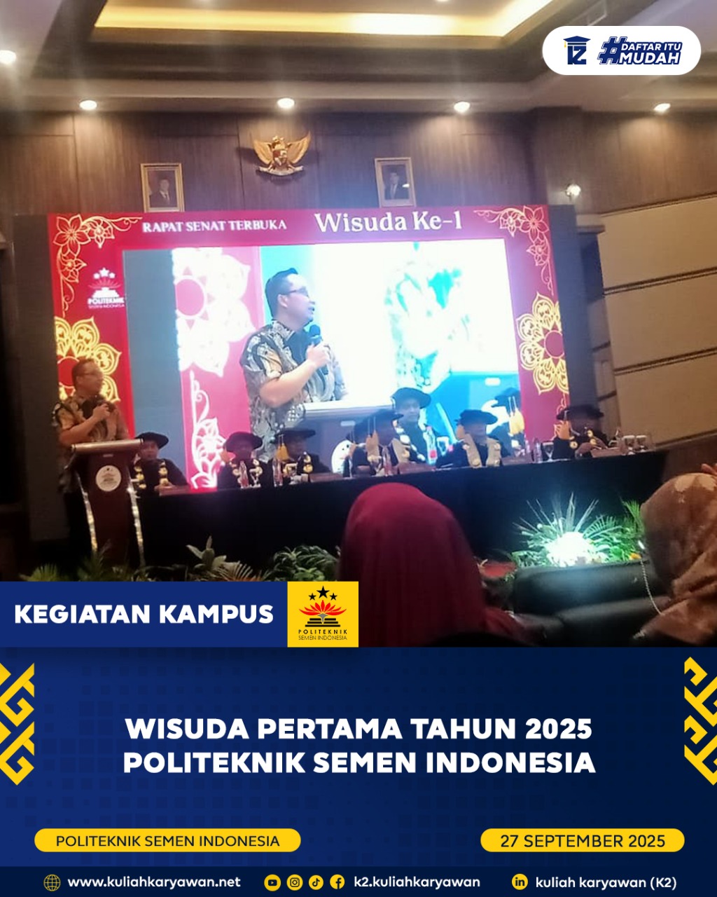 Wisuda Perdana Polteksi Dihadiri Wakil Bupati Gresik