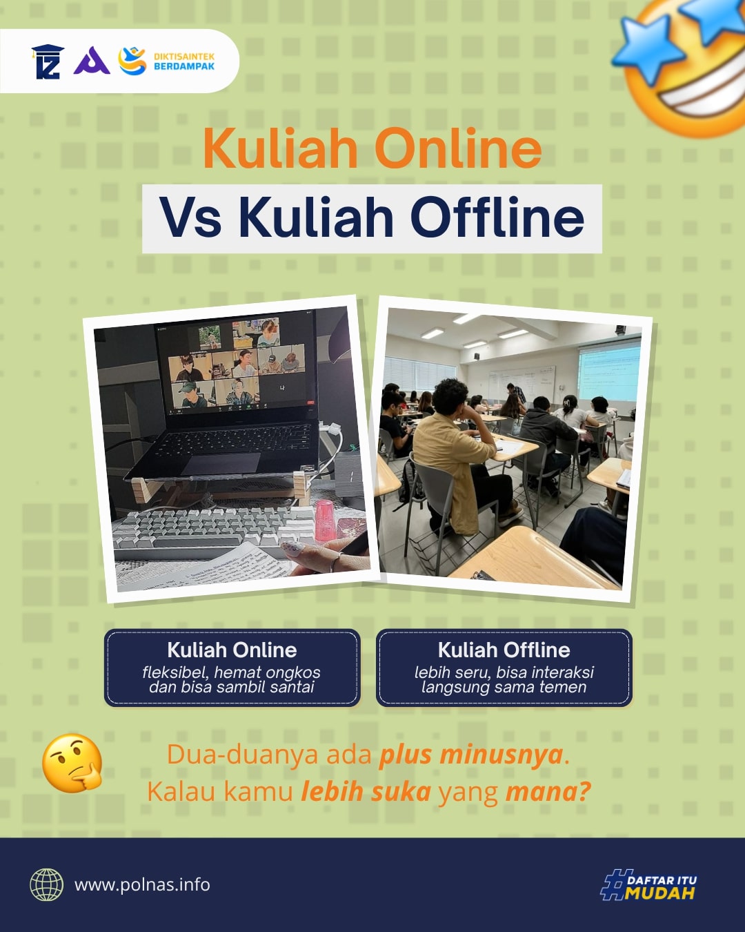 Kuliah Online vs Offline 