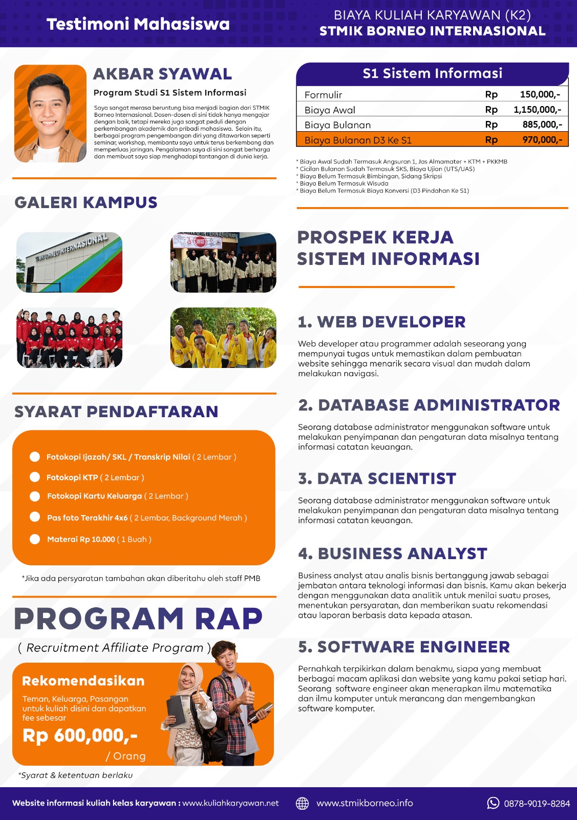 Prospek Kerja Lulusan S1 Sistem Informasi STMIK Borneo Balikpapan