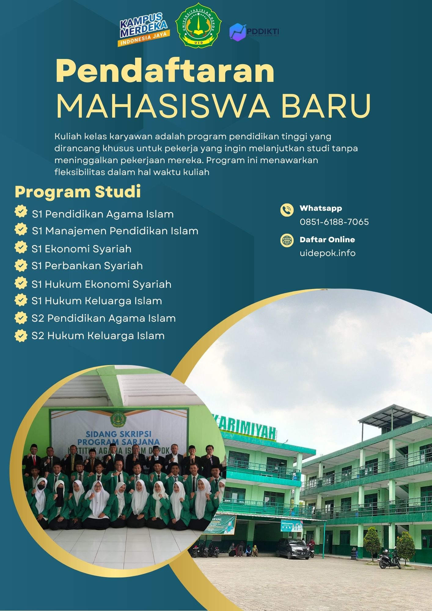Daftar Kuliah di Universitas Islam Depok