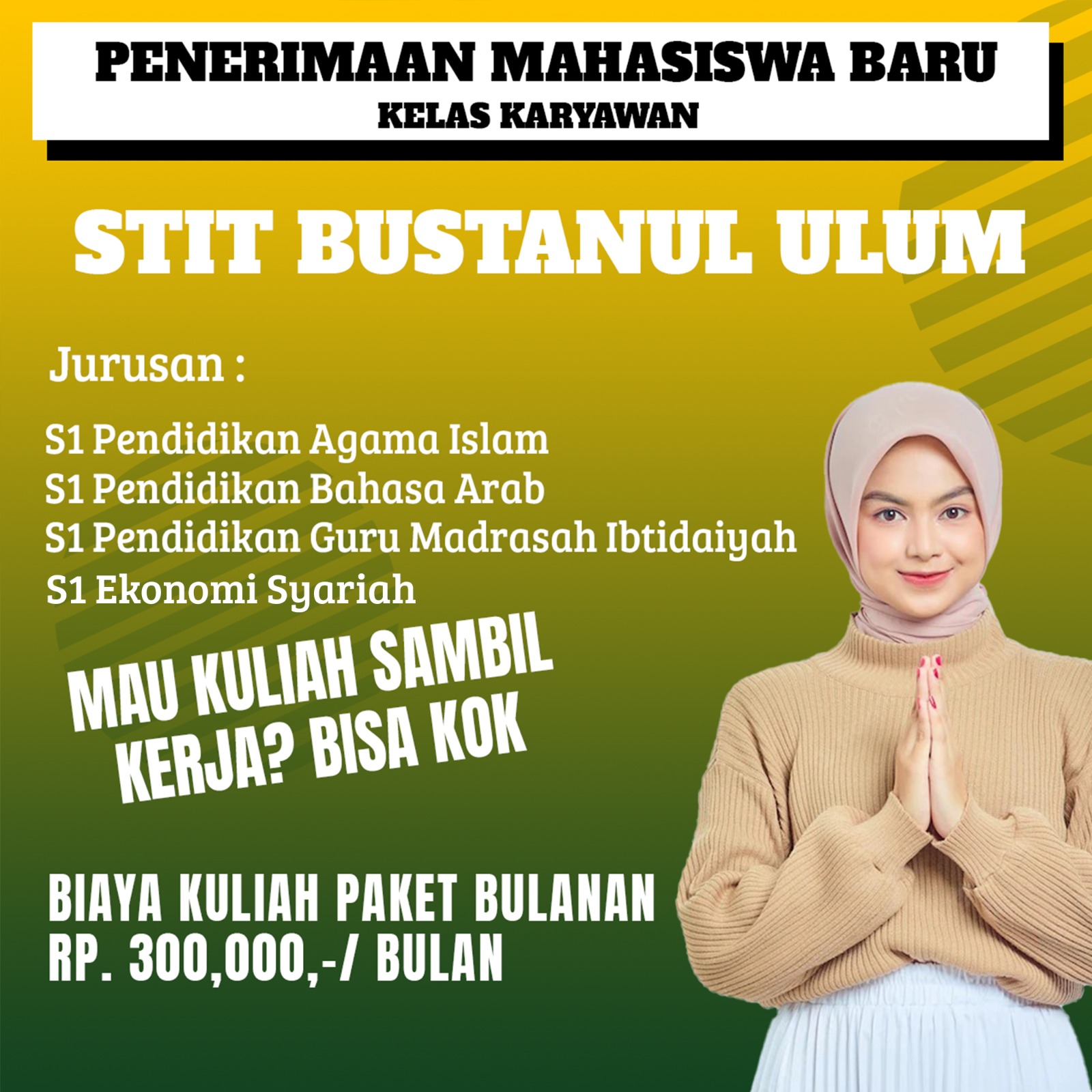 Program Studi Unggulan Kampus STIT Bustanul Ulum Kelas Karyawan