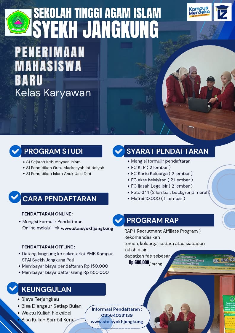 Prospek Kerja S1 PIAUD Kuliah Karyawan Kampus STAI Syekh Jangkung Pati