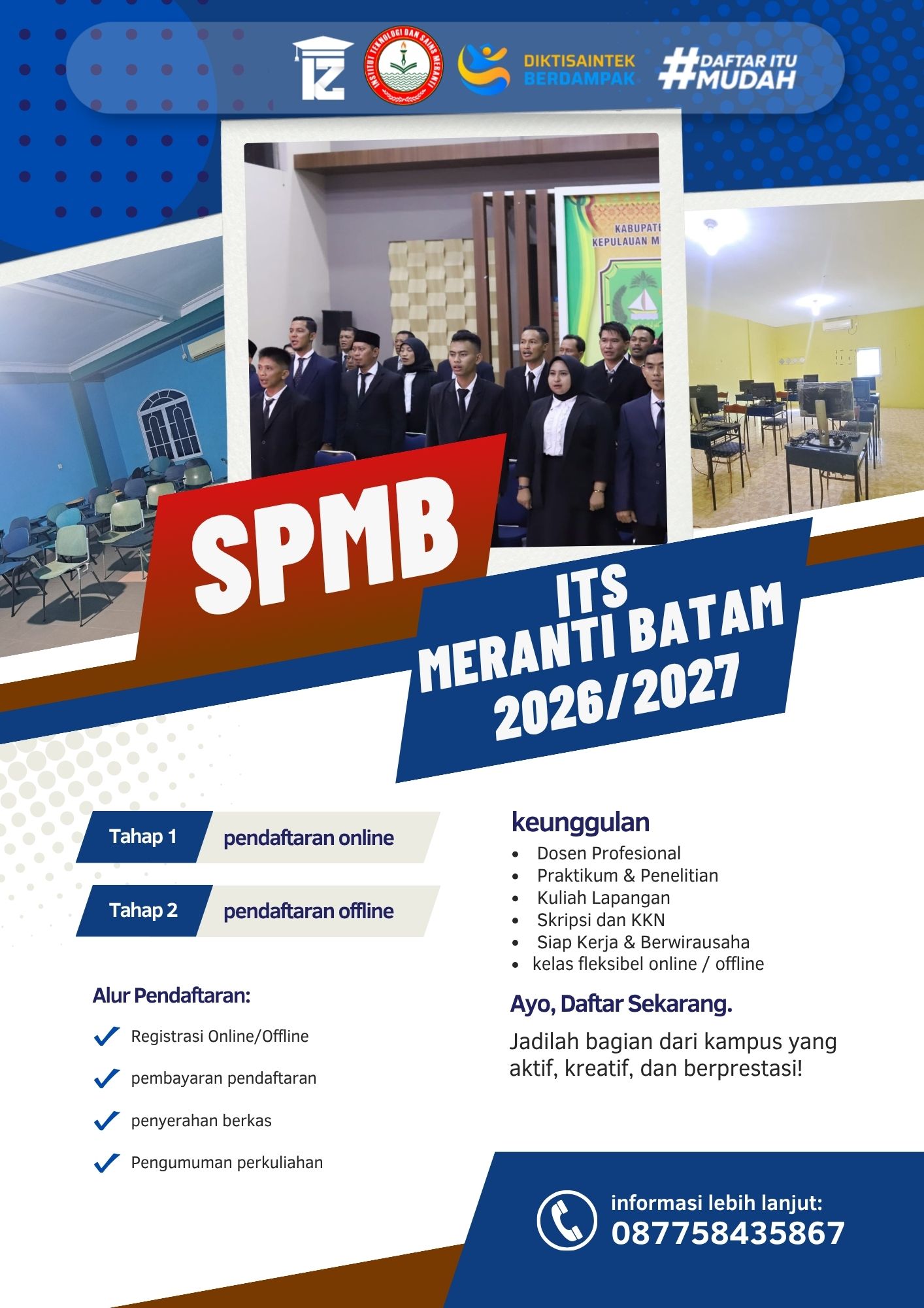 Cara Daftar Kuliah di ITS Meranti Batam 