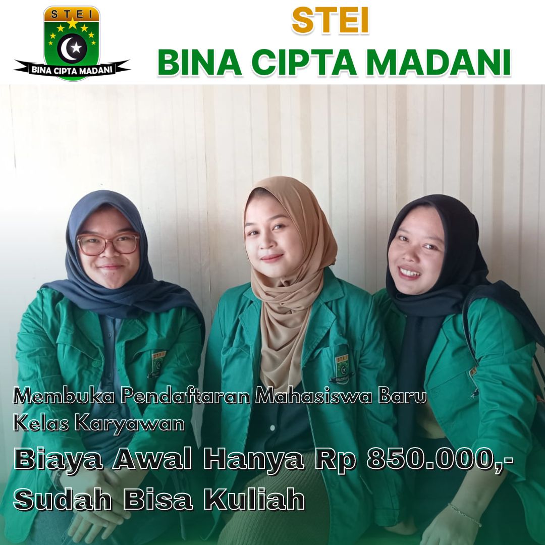 Informasi Biaya Kuliah STEI Bina Cipta Madani Karawang