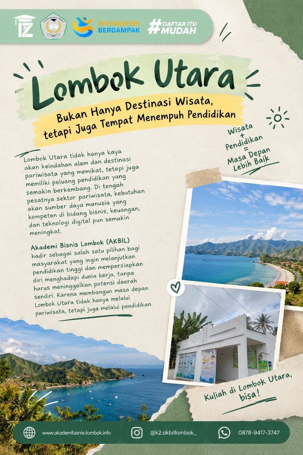 Lombok Utara Bukan Hanya Destinasi Wisata tetapi Juga Tempat Menempuh Pendidikan