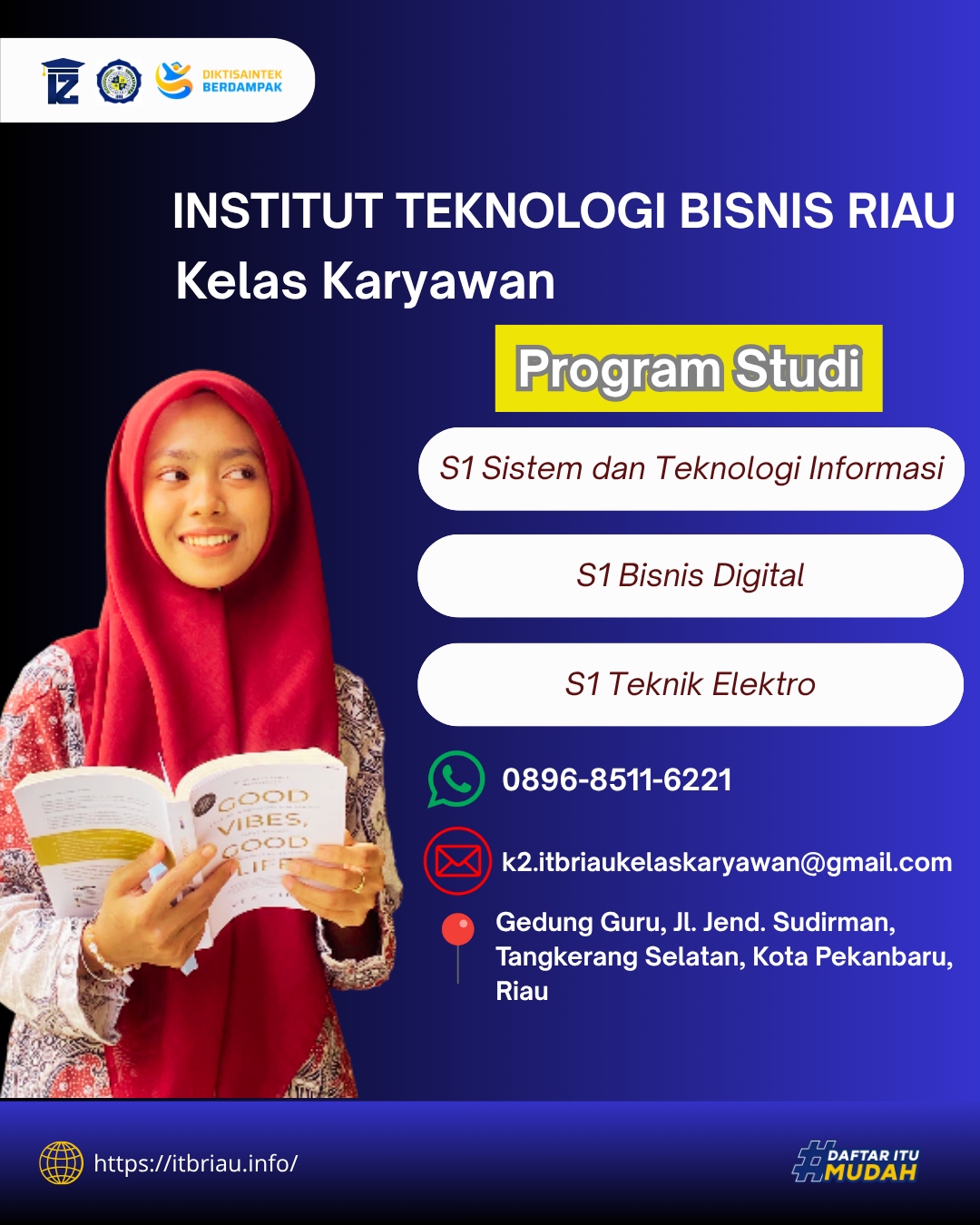 Jangan tinggalkan karirmu karena ingin kuliah ke ITB Riau aja