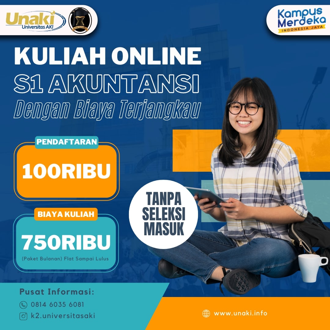 Pembukaan Pendaftaran Kelas Karyawan Jurusan S1 Akuntansi Kampus UNAKI tahun 2025/2026 
