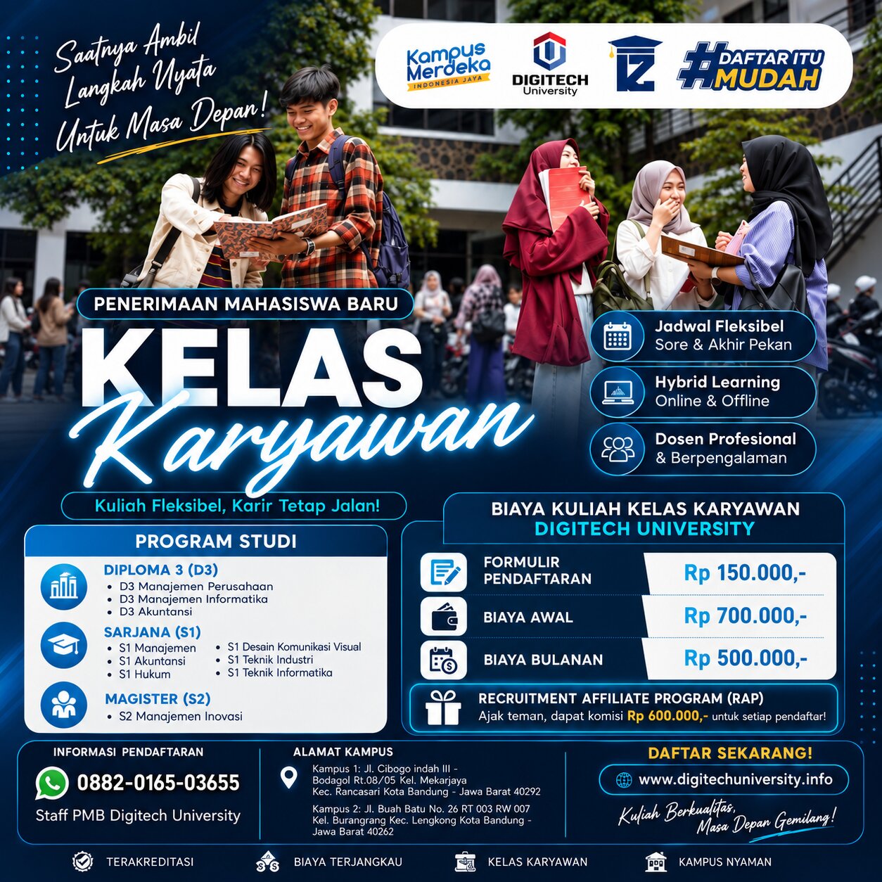 PMB Kuliah Kelas Karyawan Digitech University