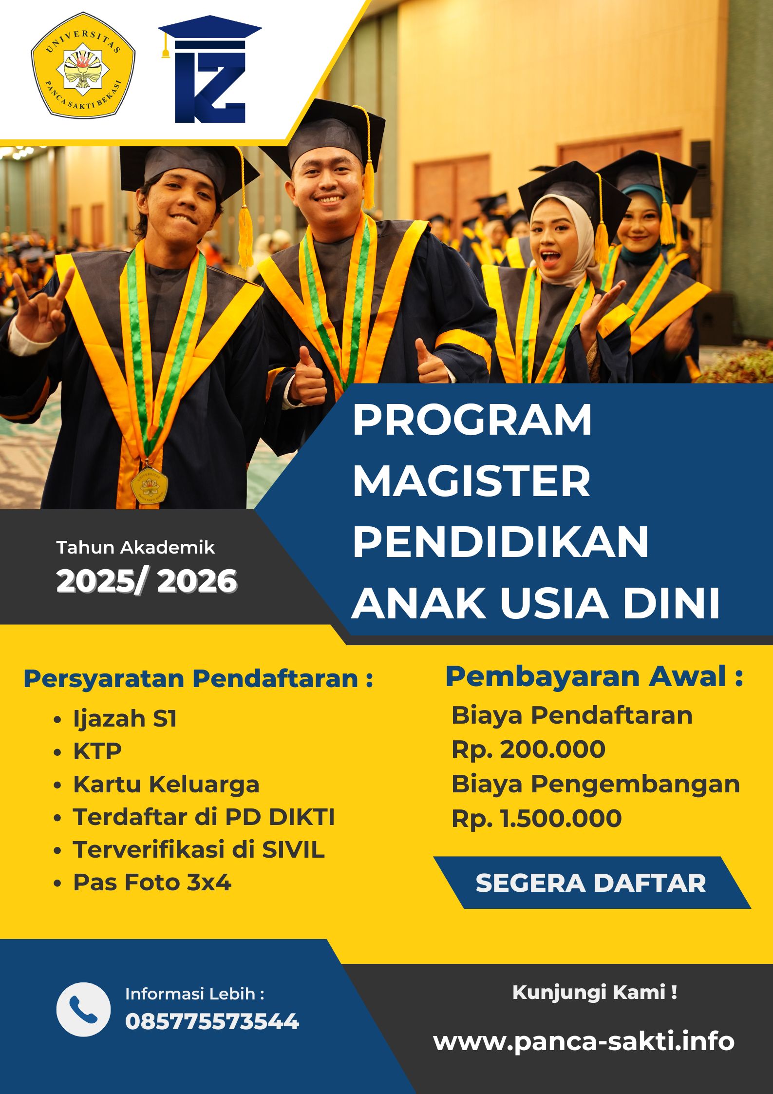 Pendaftaran S2 Magister PAUD Semester Ganjil Universitas Panca Sakti Bekasi Sudah di Buka