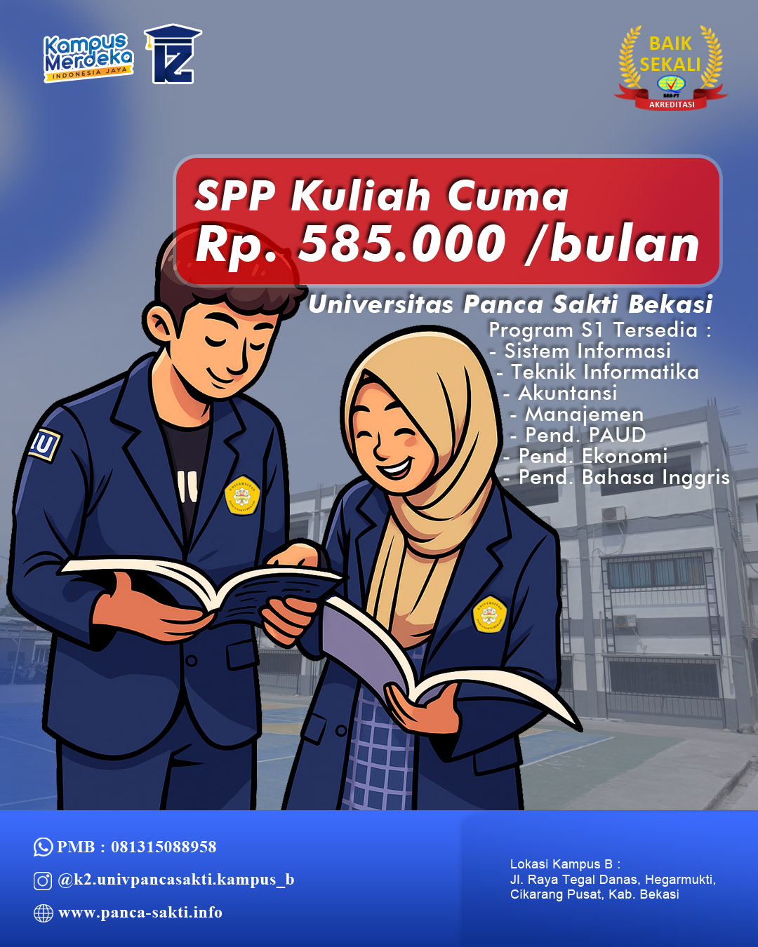 Daftar di Fakultas Sains dan Teknologi Universitas Panca Sakti
