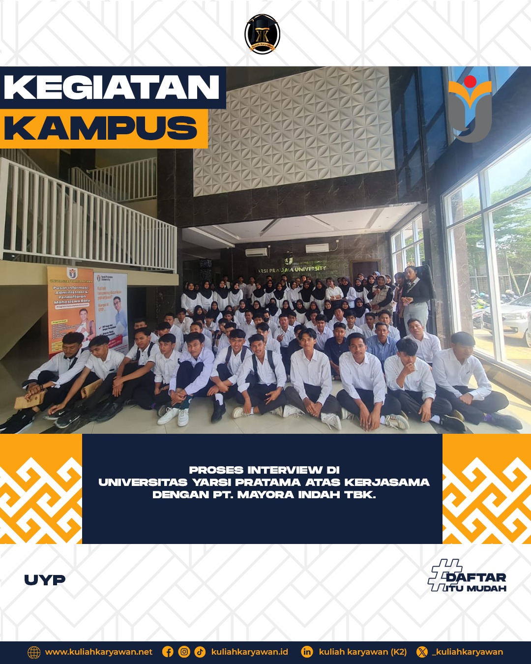 Program Unggulan di Universitas Yarsi Pratama Dicarikan Kerja oleh Kampus untuk Mahasiswa/i nya