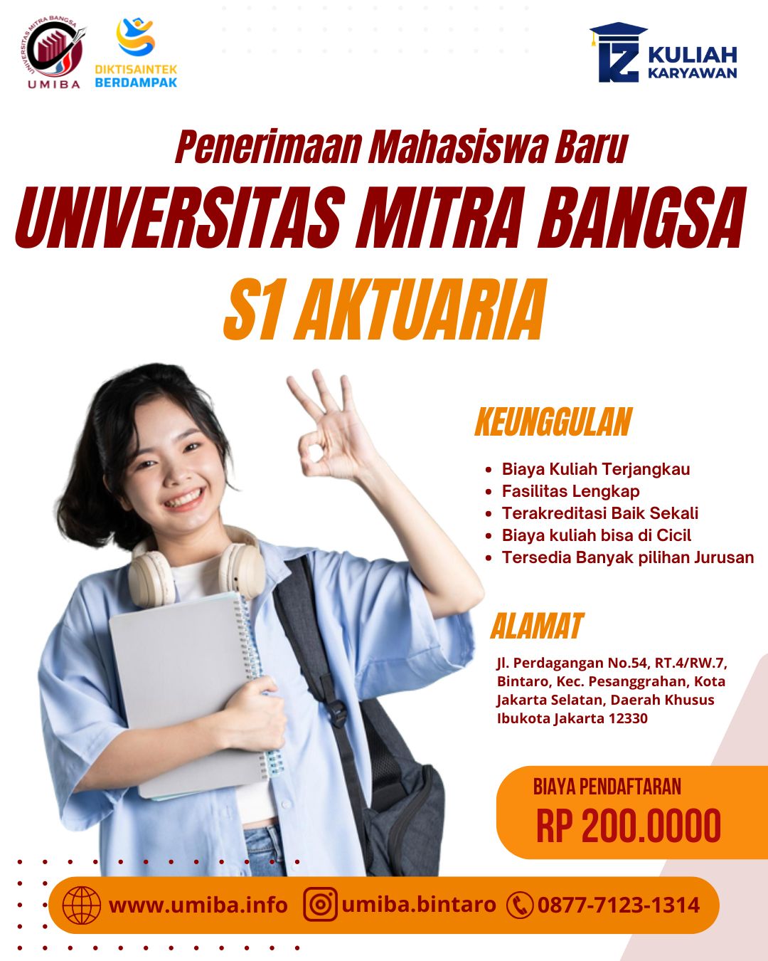 Kuliah S1 Aktuaria di Kampus Universitas Mitra Bangsa 