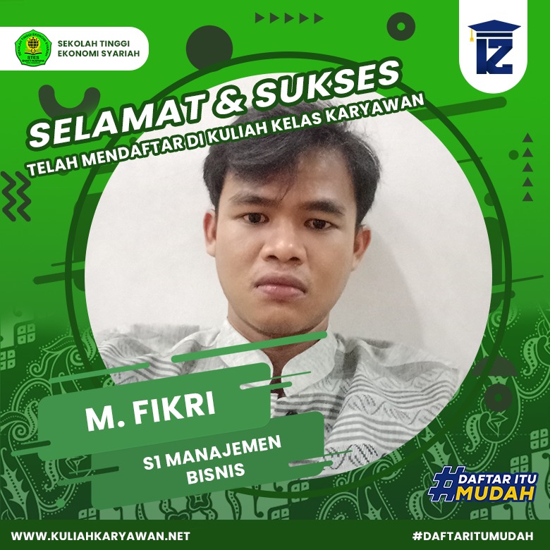 Pendaftaran Mahasiswa Baru di Sekolah Tinggi Ekonomi Syariah Bhakti Nugraha