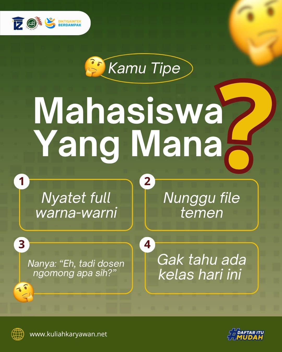 Kenali 4 Gaya Belajar Mahasiswa, Mana yang Paling Kamu Banget..