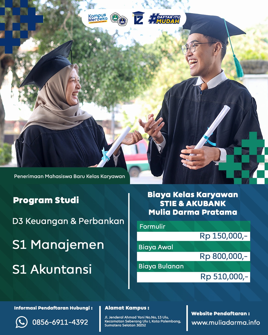 Penerimaan Mahasiswa Baru STIE AKUBANK Mulia Darma Pratama Palembang
