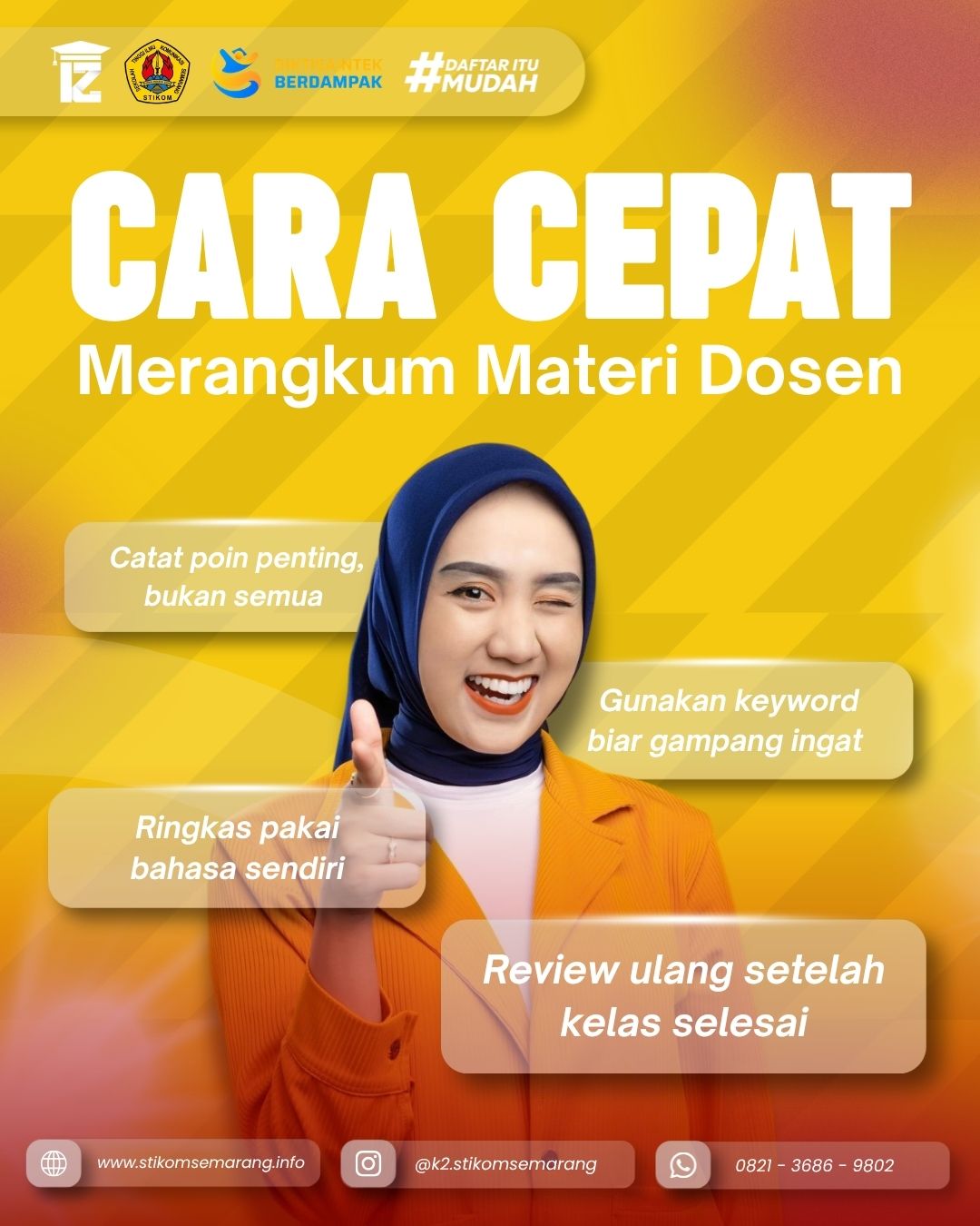 TIPS DAN TRIK KULIAH : CARA CEPAT MERANGKUM MATERI DOSEN