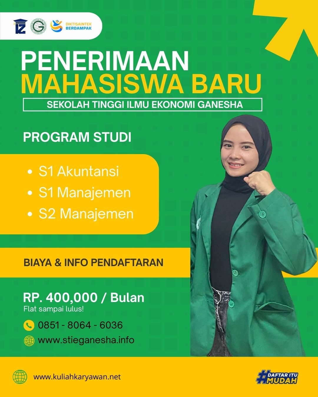 Kampus Jurusan S2 Manajemen di Parung STIE Ganesha