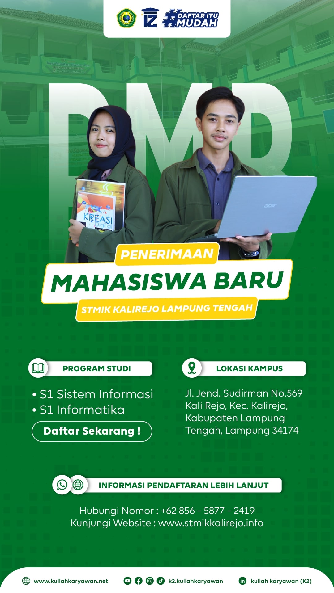 Biaya Kuliah Kampus Sekolah Tinggi Manajemen Informatika dan Komputer Kalirejo