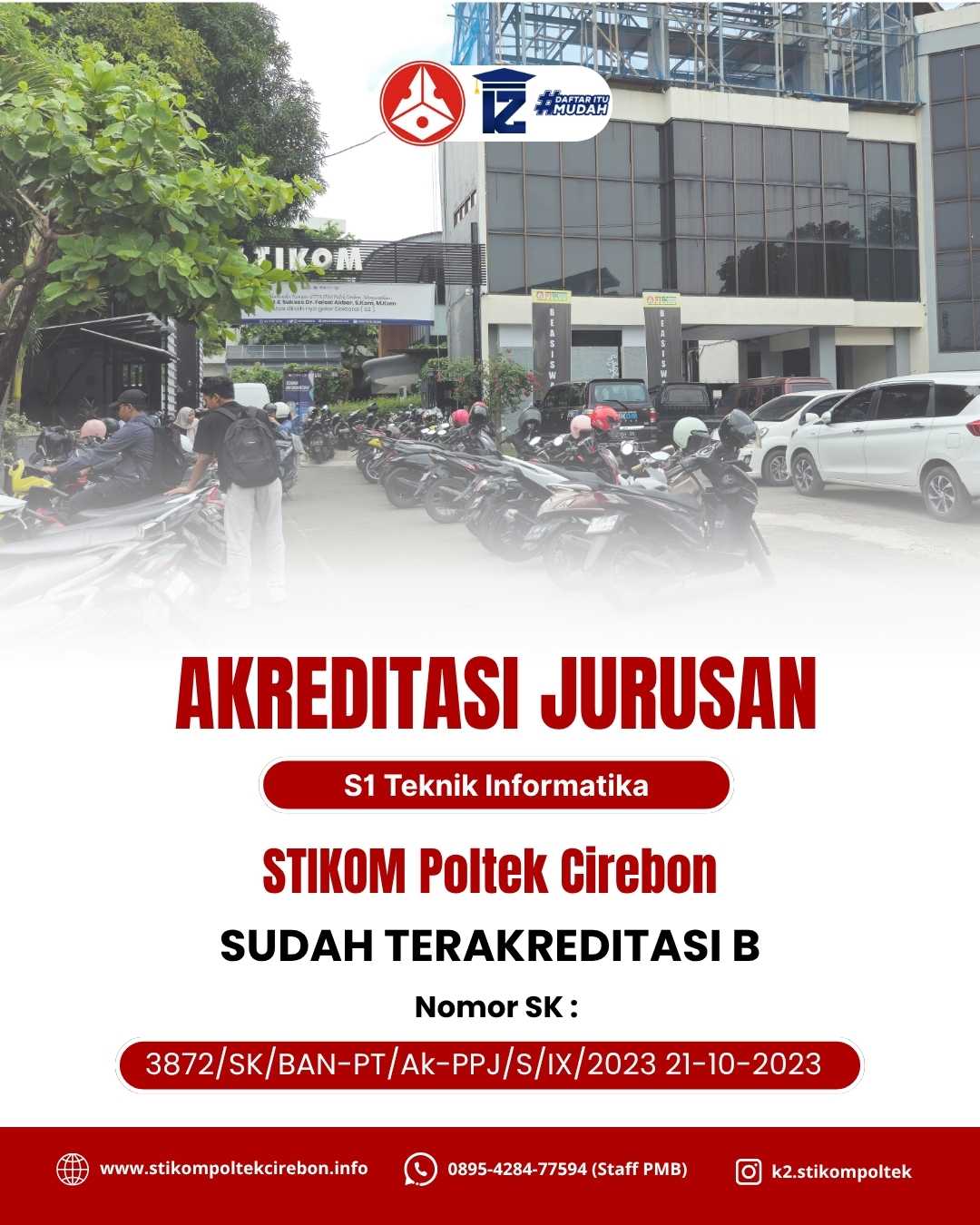 Akreditasi Jurusan S1 Teknik Informatika STIKOM Poltek Cirebon