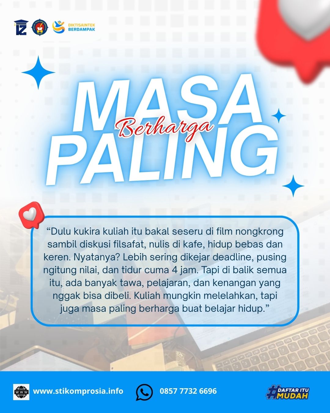 Masa Paling Berharga Kuliah Karyawan di STIKOM PROSIA Jakarta