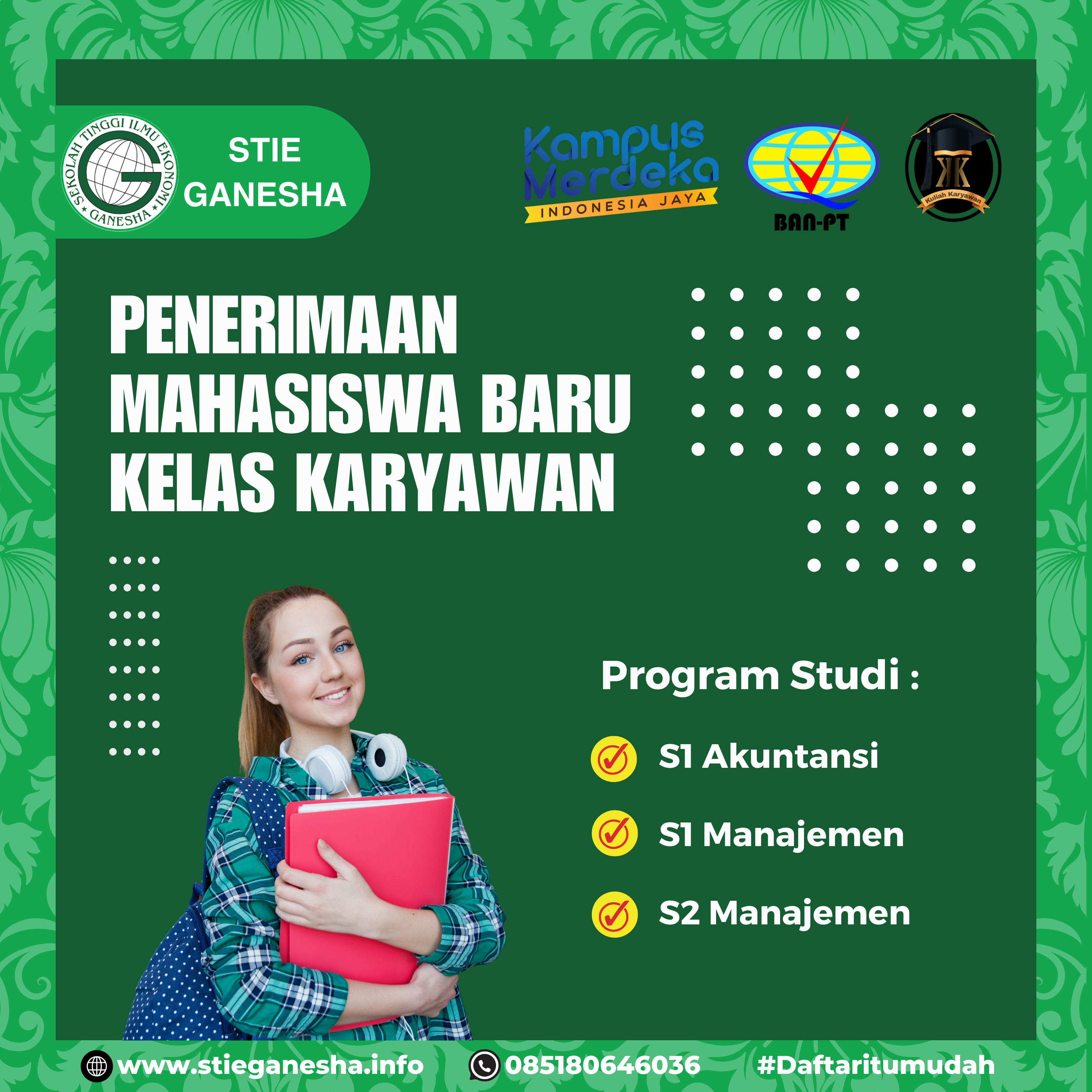 Rincian Biaya Kuliah Di Kampus STIE Ganesha